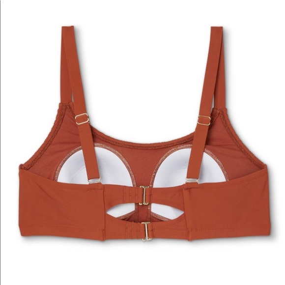 Xhilaration Plus Size Smocked Bralette Bikini Top - Picture 5 of 9